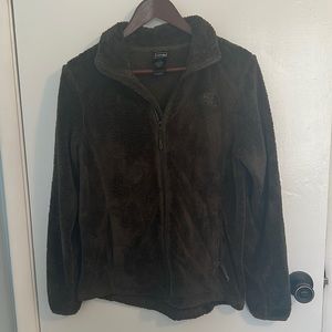 Women's Medium North Face Fuzzy Fleece Sweat Jacket